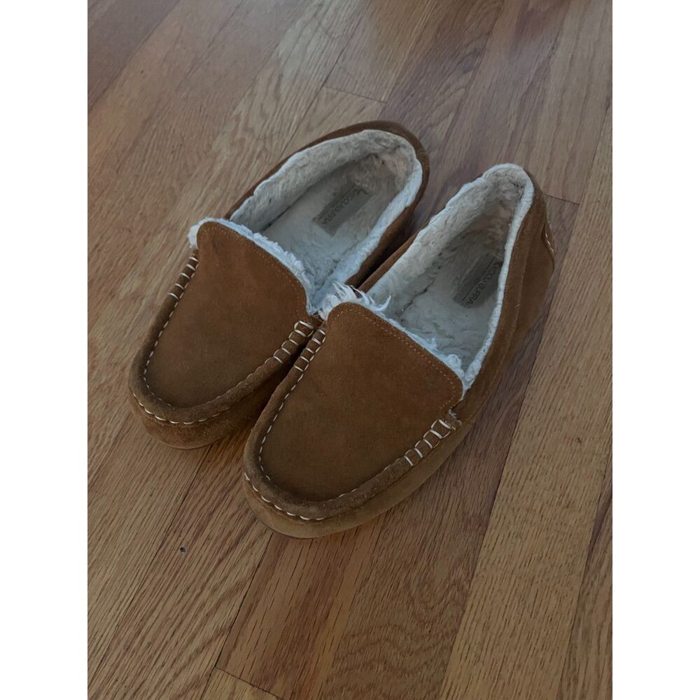 Women's UGG Koolaburra Lezly Slippers Brown Suede Size 8